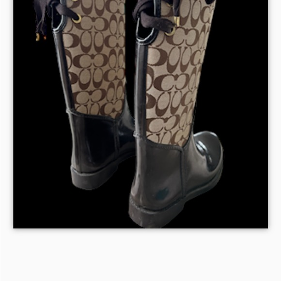 - Authentic Couch Rain-boot Brown sz8 - Picture 9 of 12